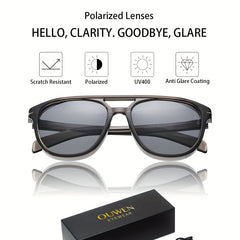 OUWEN Classic Polarized Aviator Sunglasses Vintage Sun Shade Glasses