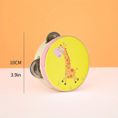 Cartoon Hand Clapping Drum Tambourine for Kids 1-3