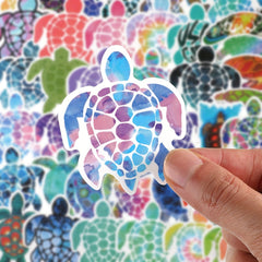 Summer Sea Turtle Stickers Waterproof Vinyl Decal DIY Ornament Laptop Mot
