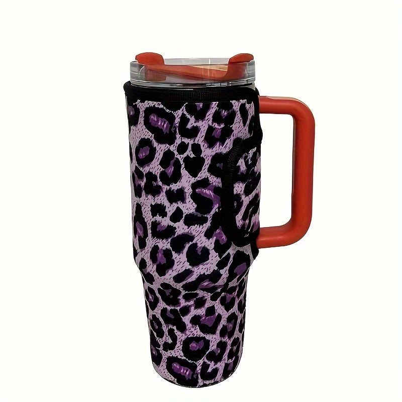 Leopard Printed Insulated Cup Cover for 40oz Tumbler