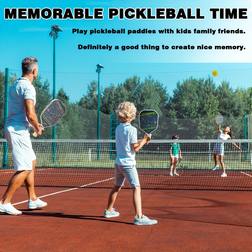 Pickleball Paddle Fiberglass Face 16mm Polypropylene Honeycomb Core Edge Guard