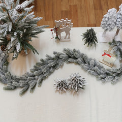 Artificial Pine Branch Christmas Wreath Desktop Decoration
