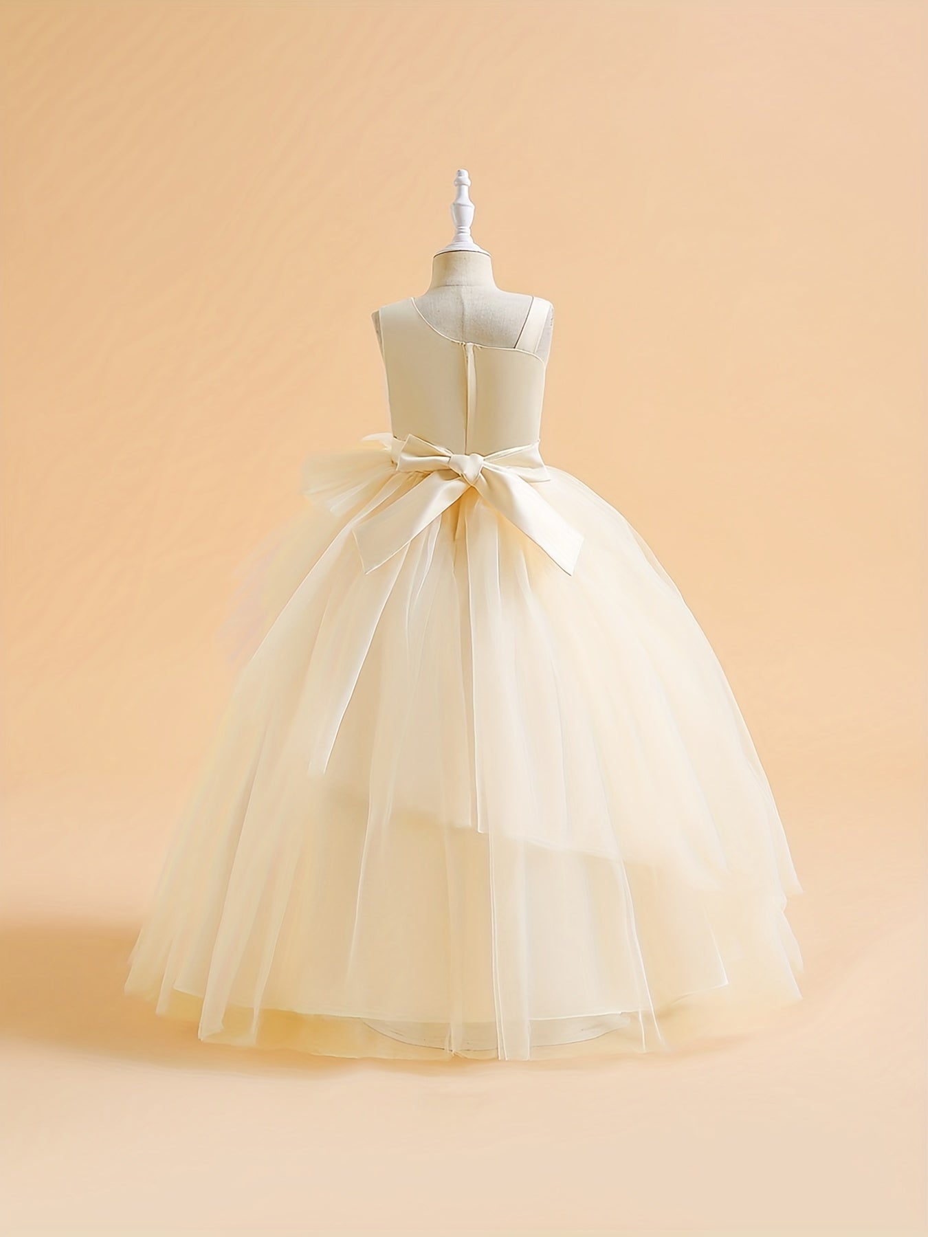 Girls Mesh Puffy Princess Dress Gown For Party or Wedding
