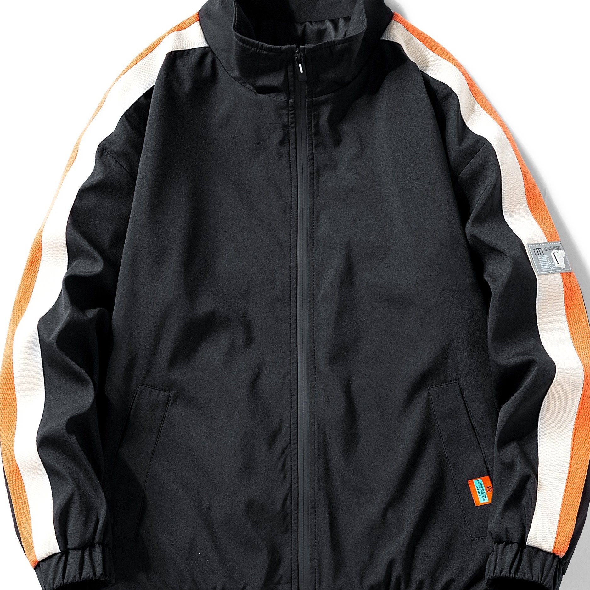 Men's High Neck Zip Up Jacket Coat For Spring Fall