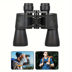 10x50 HD Binoculars with Green Illuminated Reticle & Case