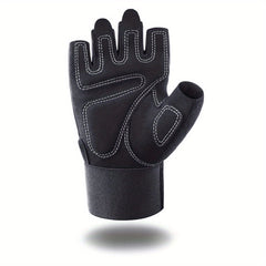 Sports Gloves with Wrist Wrap Support for Weightlifting Training