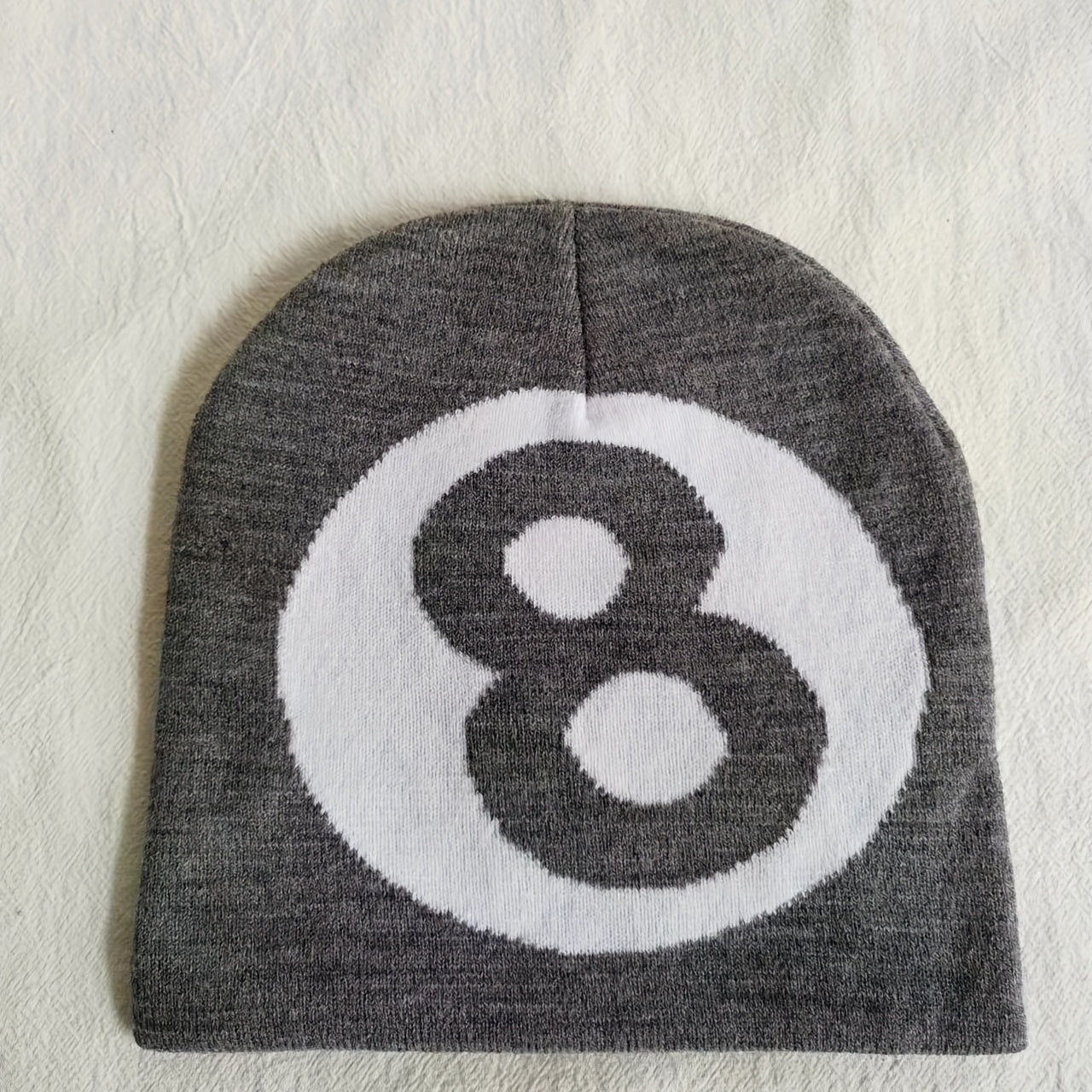 Jacquard Hip Hop Beanie Double Knitted Y2K Skull Cap Unisex Warm Knit Hat