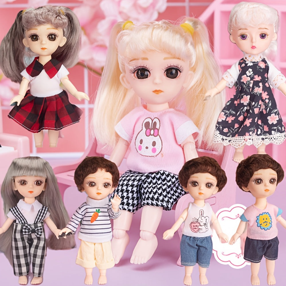 16 Cm BJD Doll Clothes Set, Doll Dress Up Toy Princess Dress Girl Gift