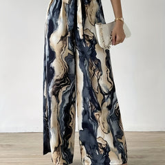 Tie Waist Wide Leg Pants for Women