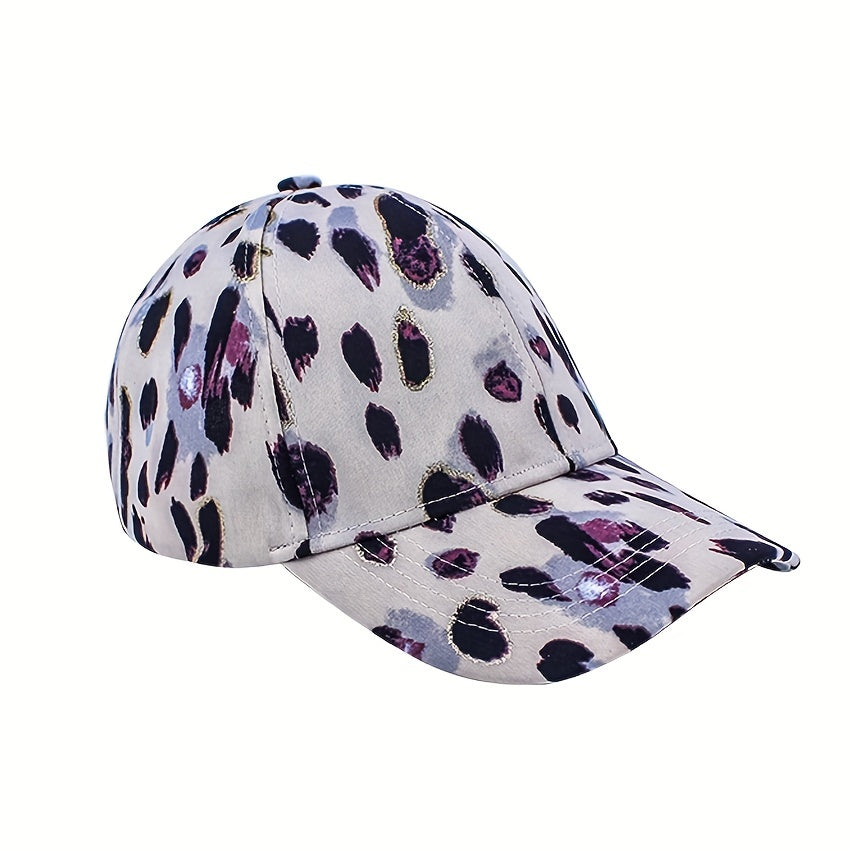 Leopard Baseball Cap Outdoor Sports Cap Men Women Sunscreen