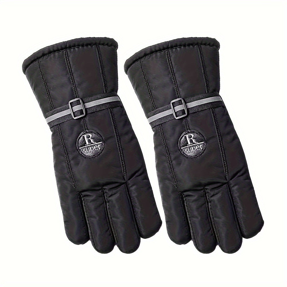 Winter Fleece Lined Waterproof Touch Screen Gloves for Women Men