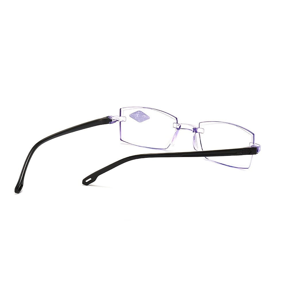 Women's Clear Lens Square Glasses Light Blocking Eyewear