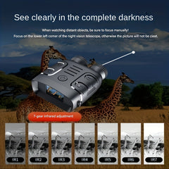 R18 Night Vision Binoculars 1080p Infrared Mirror 5X Zoom