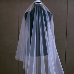 Long Double Layer Blusher Veil for Wedding Photography