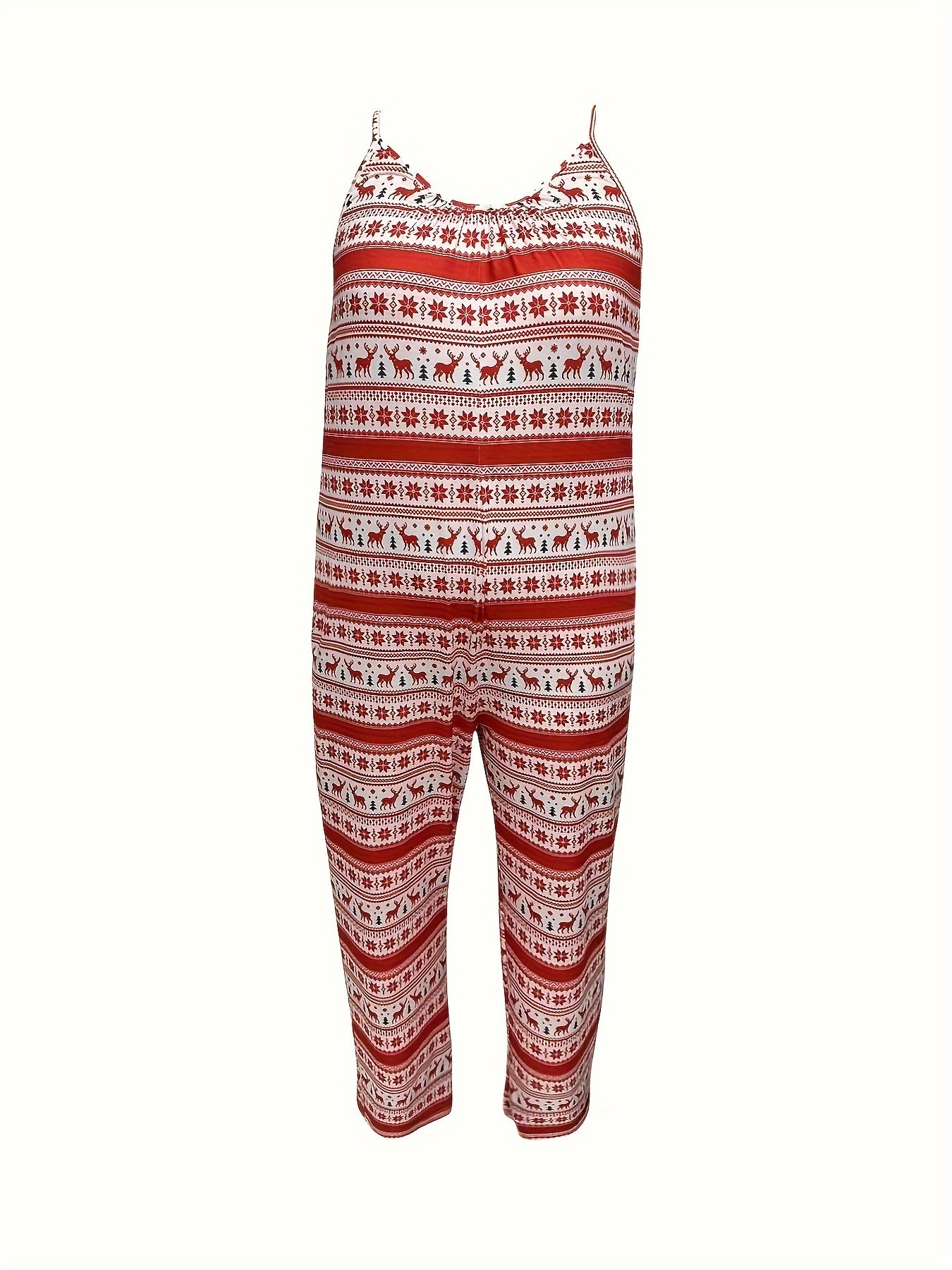 Christmas Casual Loungewear Jumpsuit Women's