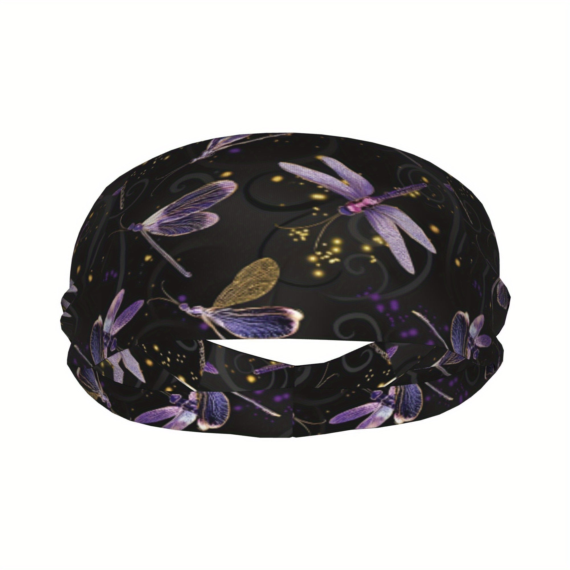 Dragonfly Sports Headband Sweat Wicking Stretchy Polyester