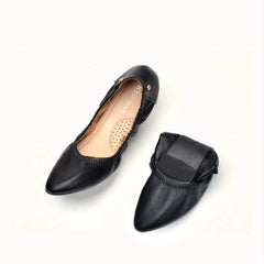 Women's Soft Sole Ballet Flats Foldable Pointed Toe Shoes