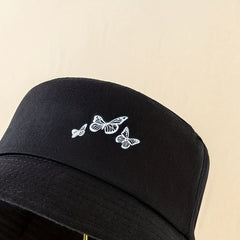 Men's Butterfly Print Bucket Hat Sun Hat for Outings