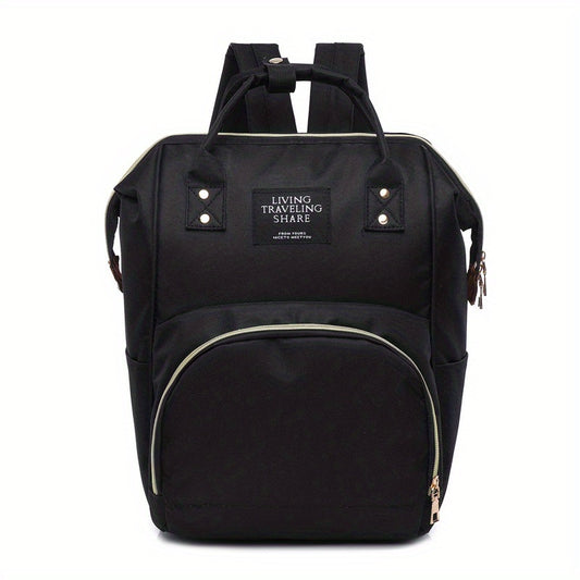Stylish Canvas Backpack for Traveling with Baby Bottles