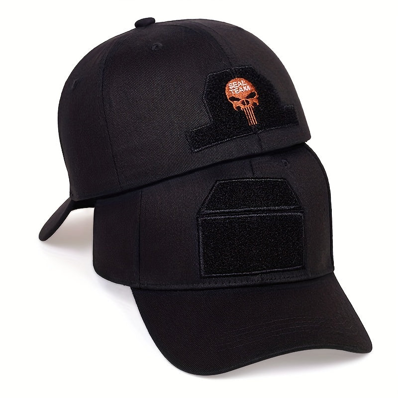 SEAL TEAM Skull Baseball Cap Embroidered Adjustable Sunscreen Dad Hat