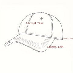 Embroidery Baseball Cap Unisex Solid Dad Hats Lightweight Sun Hats
