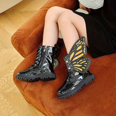 Butterfly Boots For Girls Comfortable Non slip Boots For Party