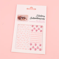 Colorful Eye Makeup Stickers Rhinestone & Pearl Decoration
