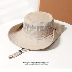 Men's Fisherman Hat Outdoor Sun Hat Summer Sunscreen Big Eaves