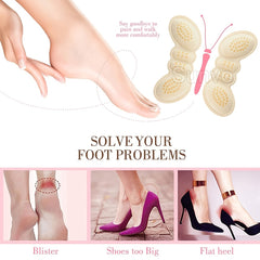 Soft High Heel Pads 4D Protector - Relieve Foot Pain - Prevent Heel Fall