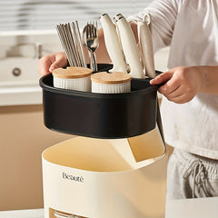 Chopstick Holder Punch Large Capacity Cutlery Storage Organizer
