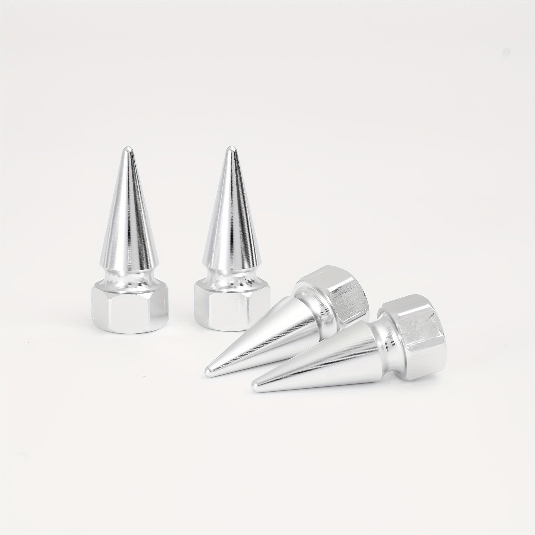 4pcs Universal Screw Valve Cap Car Modification Sharp Valve Mouth
