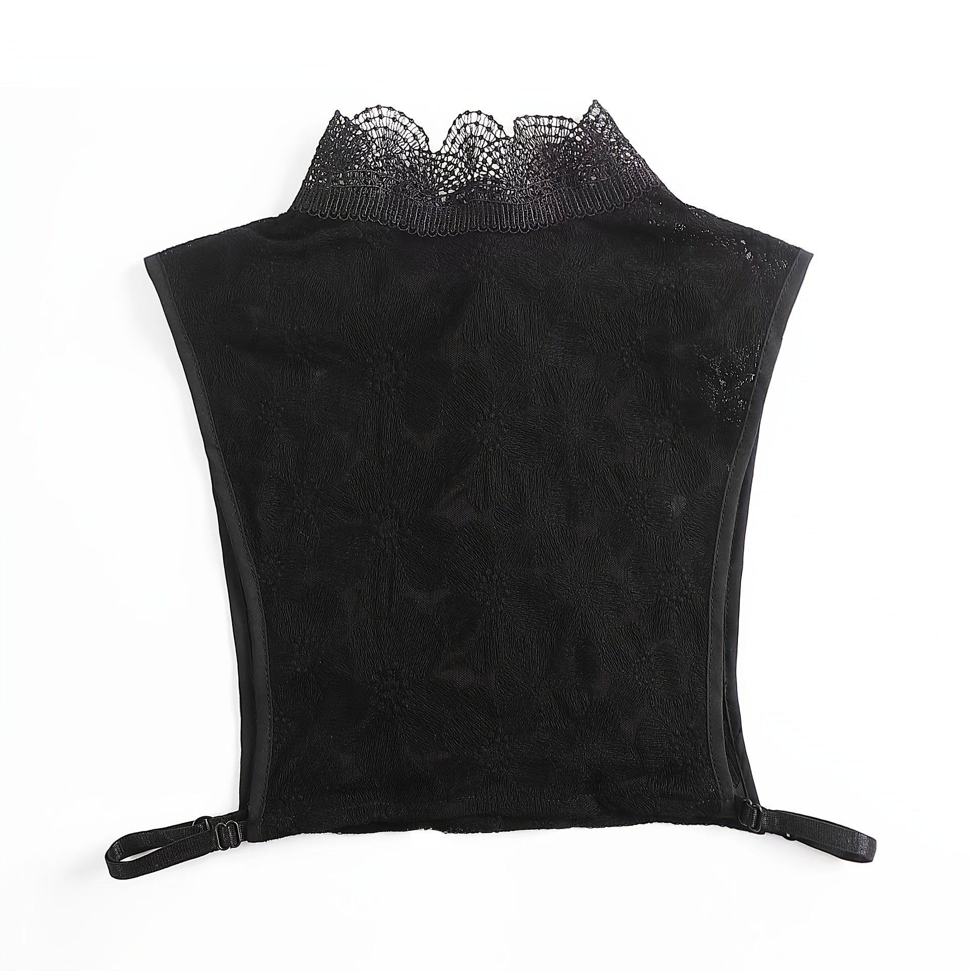 Lace Embroidery False Collar Detachable Half Collar for Women's Suits