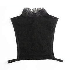 Lace Embroidery False Collar Detachable Half Collar for Women's Suits