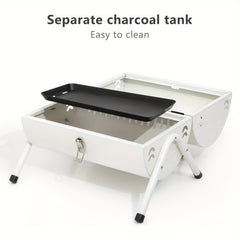 Portable Charcoal Grill Folding BBQ Grill Outdoor Camping Hiking Picnics