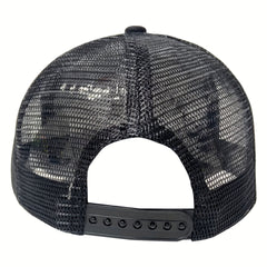 Mesh Embroidery Truck Driver Hat with Bull Embroidery