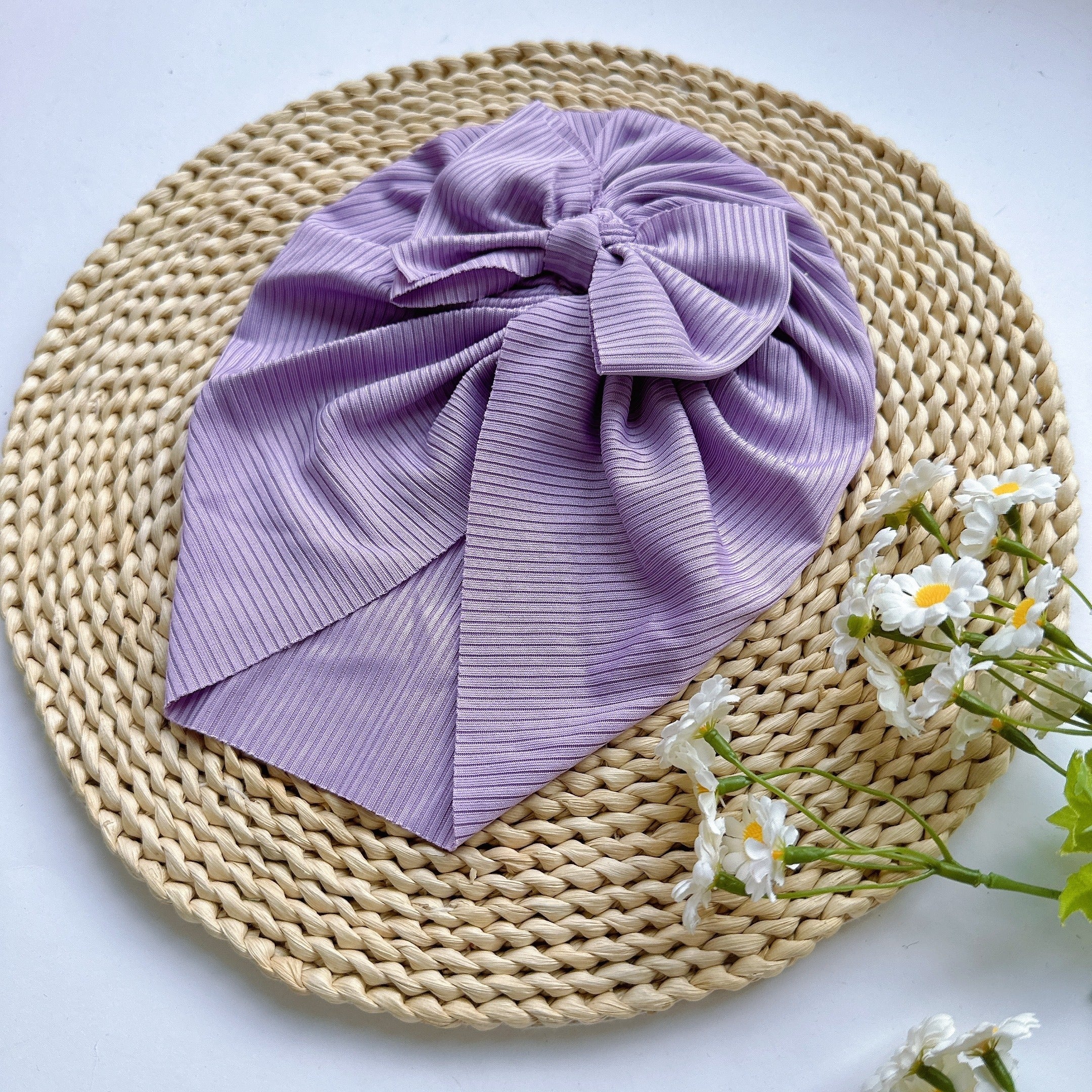 Baby Spring Summer Thin Headband Soft Bow Hat for Infants Newborns