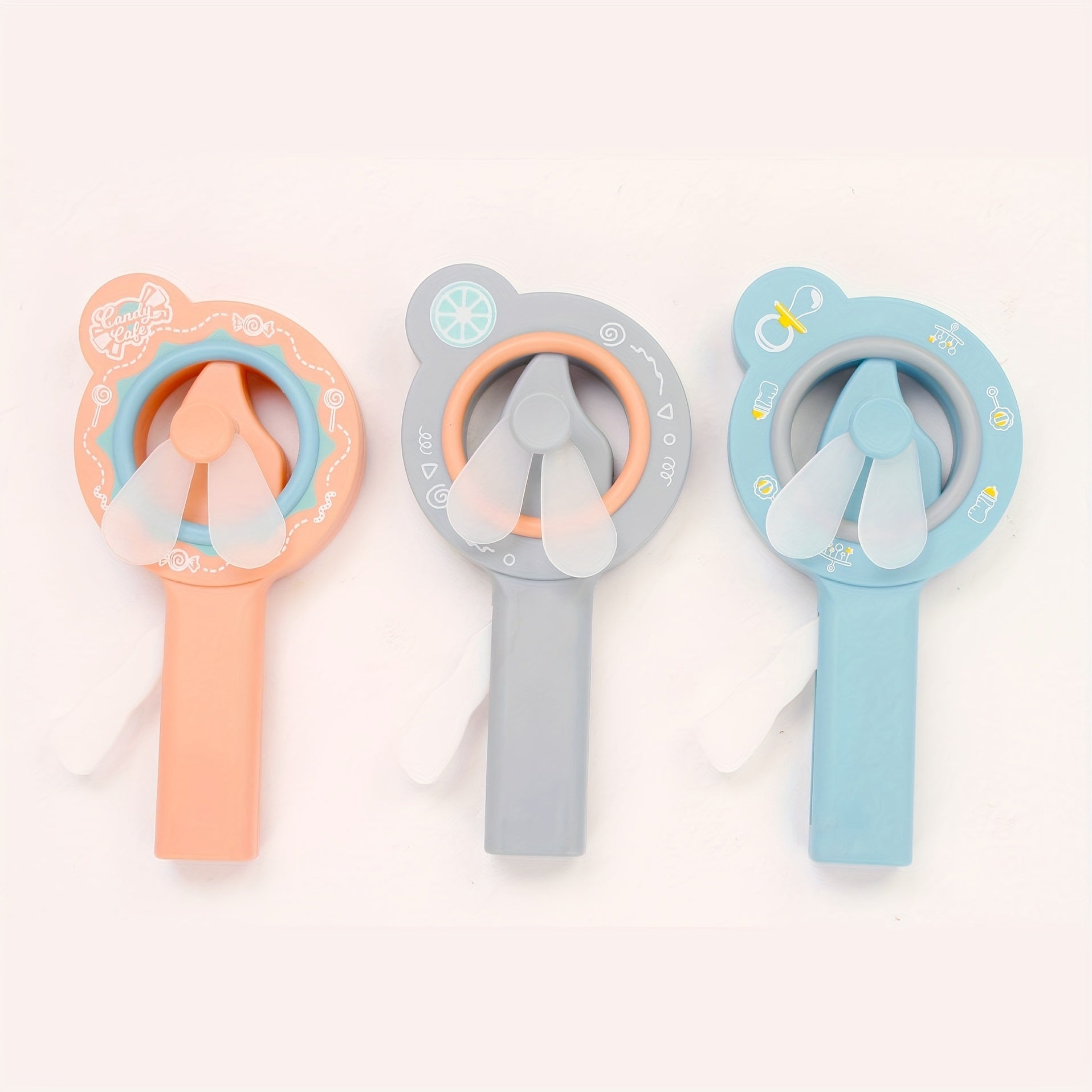 Hand-cranked Mini Fan Portable Manual Hand-held Push-down Gift