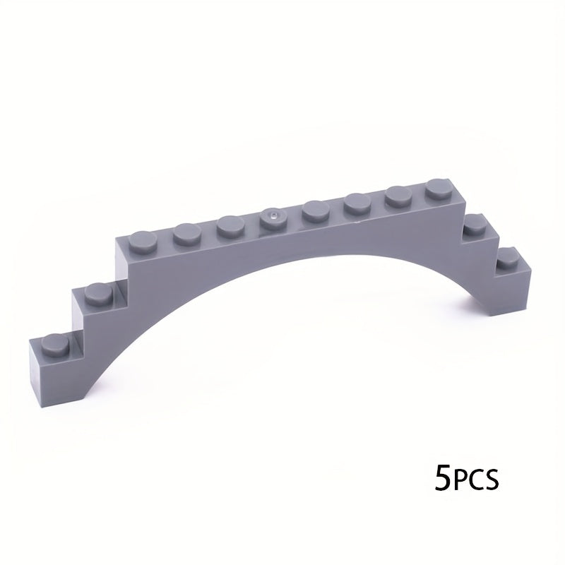5pcs Small Particle Bridge Building Blocks with Arch Bricks