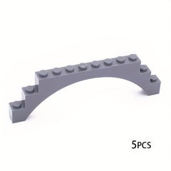 5pcs Small Particle Bridge Building Blocks with Arch Bricks