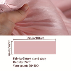 Satin Gradient Fabric Smooth DIY Dress Shirt Tablecloth 0.91m x 2.74m