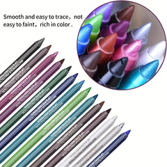Colorful Eyeliner Pen Waterproof Smudge Proof Pearly Eyeliner Glue Pen