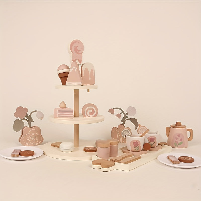 Peach Cheese Tea Dessert Set Play House Toy