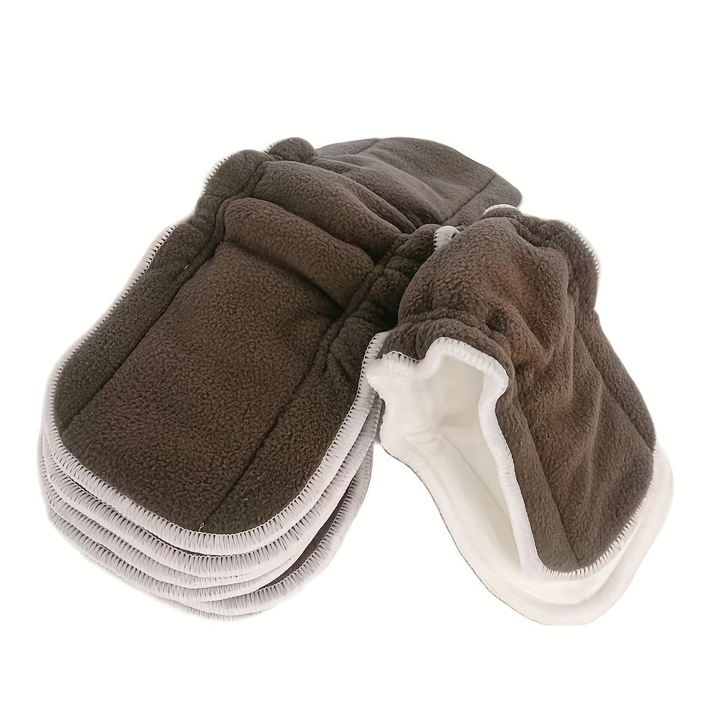 2 Pcs 5 Layer Charcoal Bamboo Insert Washable Cloth Diaper Insert
