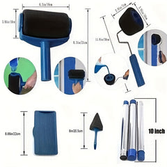 6pcs Roller Brush Set for Wall Painting and Repairing with Accessories