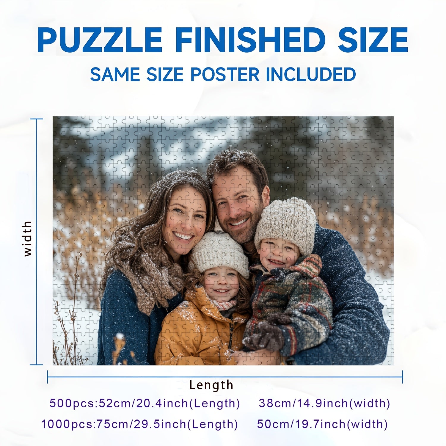 Personalized Photo Jigsaw Puzzle for Adults - 500/1000pcs - Ideal Party Favors
