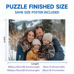 Personalized Photo Jigsaw Puzzle for Adults - 500/1000pcs - Ideal Party Favors