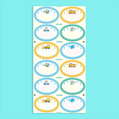 24pcs Boy Custom Name Tag Sticker MEDIUM 4.5x3cm Sewing Clothing Label