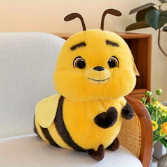 Big Eyed Bee Furry Plush Toy Room Decoration Ornament