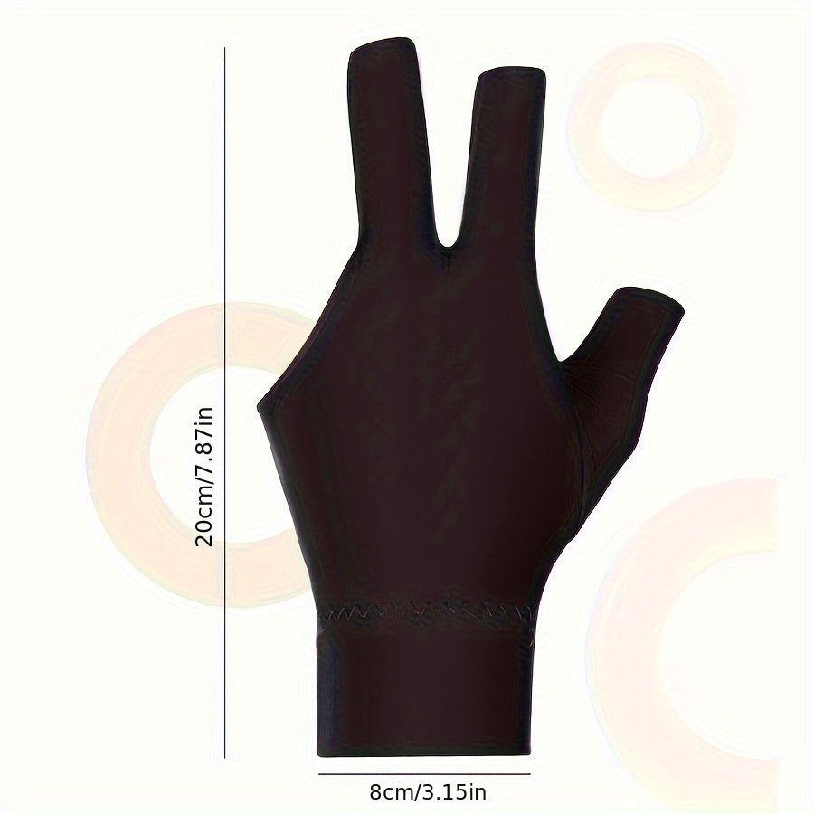 1PC Breathable Fingerless Billiards Gloves for Men and Women