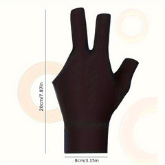 1PC Breathable Fingerless Billiards Gloves for Men and Women